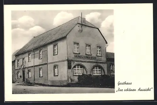 AK Kaisersesch /Eifel, Gasthaus Zur schönen Aussicht, Inh. Matth. Münk