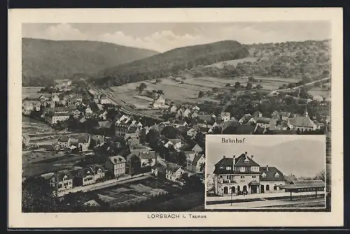 AK Lorsbach, Gesamtansicht und Bahnhof