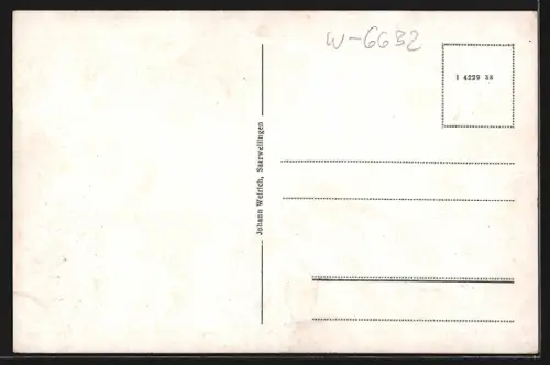 AK Saarwellingen, Hindenburgstrasse, Strasse des 13. Januar