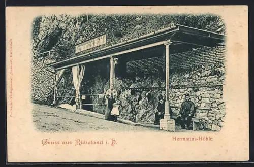 AK Rübeland i. H., Eingang zur Hermanns-Höhle