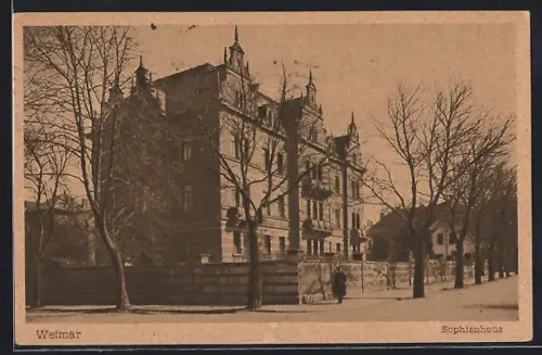 AK Weimar / Thüringen, Partie am Sophienhaus