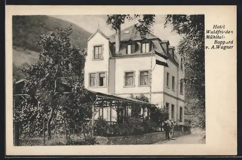 AK Boppard-Mühltal, Hotel Waldfrieden v. A. Wagner