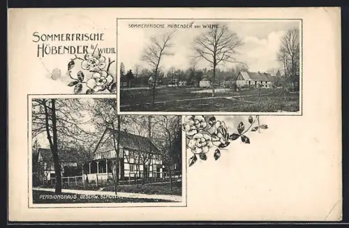 AK Hübender b. Wiehl, Pensionshaus Geschw. Scholer