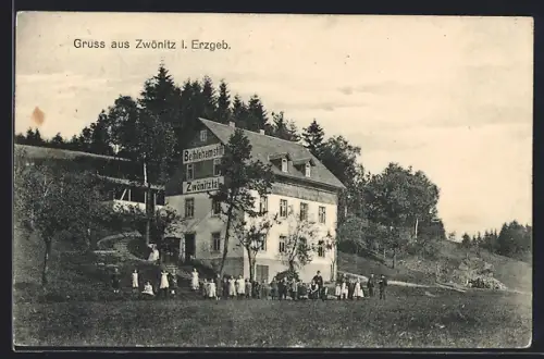 AK Zwönitz, Blick auf das Bethlehemstift