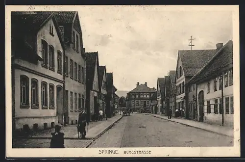 AK Springe, Blick in die Burgstrasse