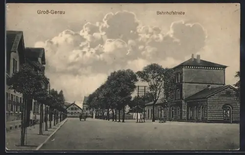 AK Gross-Gerau, Partie in der Bahnhofstrasse