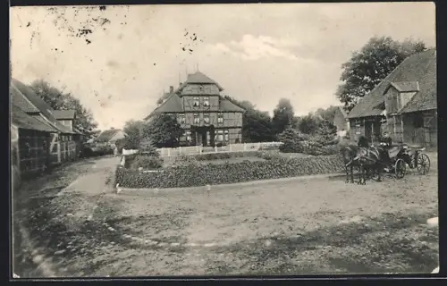 AK Gerdau, Ortspartie mit Fachwerkhäusern