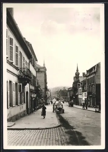 AK Saargemünd, Partie an der strasse