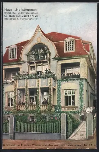 AK Bad Salzuflen, Christl. Kur- u. Erholungsheim Heilsbrunnen, Roonstrasse 5