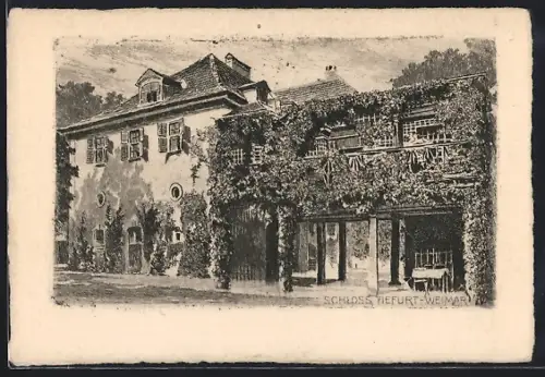 Künstler-AK Weimar / Thür., Schloss