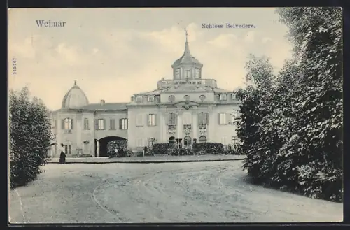 AK Weimar / Thür., Schloss Belvedere