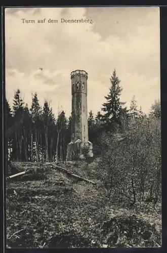 AK Dannenfels, Ludwigsturm auf dem Donnersberg