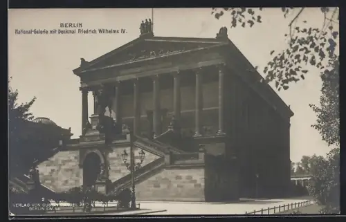 AK Berlin, National-Galerie, Denkmal Friedrich Wilhelms IV