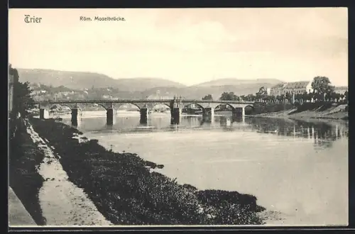 AK Trier, Römische Moselbrücke