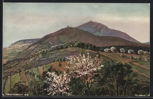 AK Melibocus /Odenwald, Landschaftsansicht