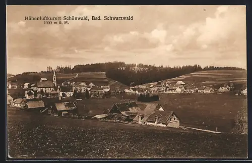 AK Schönwald /Bad. Schwarzwald, Ortsansicht