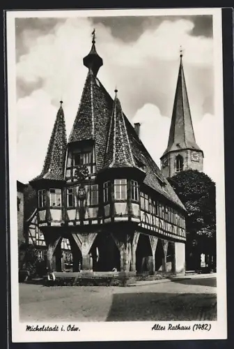 AK Michelstadt i. Odw., Altes Rathaus