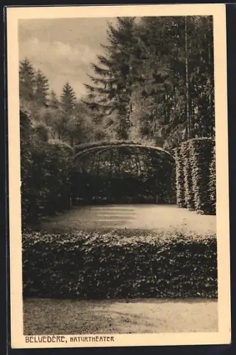 AK Weimar / Thür., Belvedère, Naturtheater