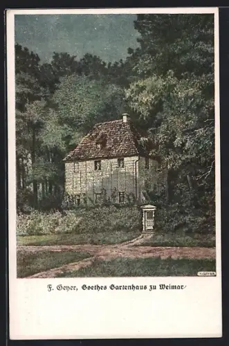 AK Weimar / Thür., Goethes Gartenhaus