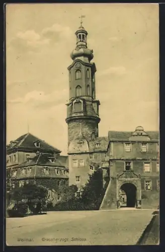 AK Weimar / Thüringen, Grossherzogl. Schloss