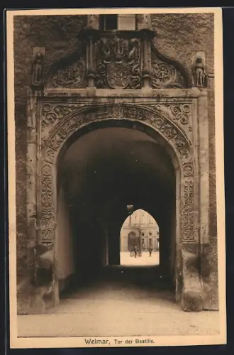 AK Weimar / Thüringen, Tor der Bastille