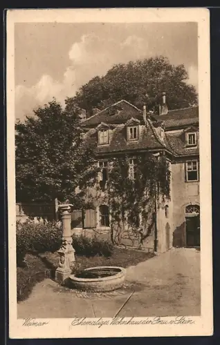 AK Weimar / Thür., Ehemaliges Wohnhaus d. Frau von Stein