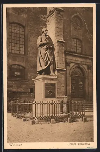 AK Weimar / Thüringen, Herder-Denkmal