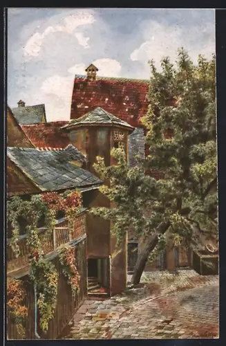 Künstler-AK Weimar / Thüringen, Kirms-Krackow-Hof
