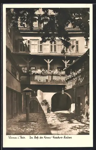 AK Weimar i. Thür., Im Hof des Kirms-Krackow-Hauses