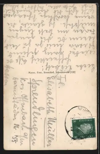 AK Bad Boll, Wutachpartie, Flusslandschaft, Felsen