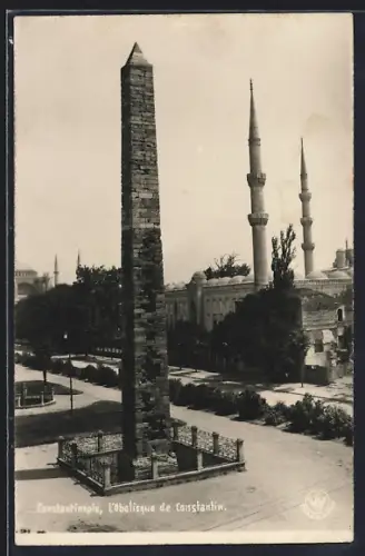 AK Constantinople, L`Obelisque de Constantin