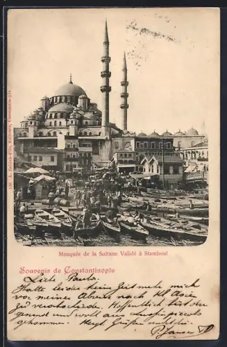 AK Constantinople, Mosquée de la Sultane Validé à Stamboul