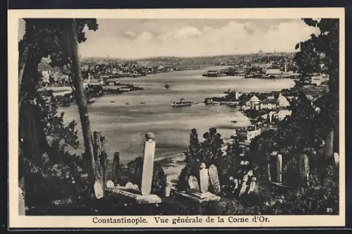 AK Constantinople, Vue générale de la Corne d`Or