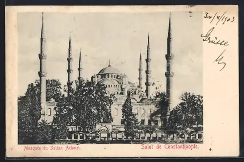 AK Constantinople, Mosquée du Sultan Achmet