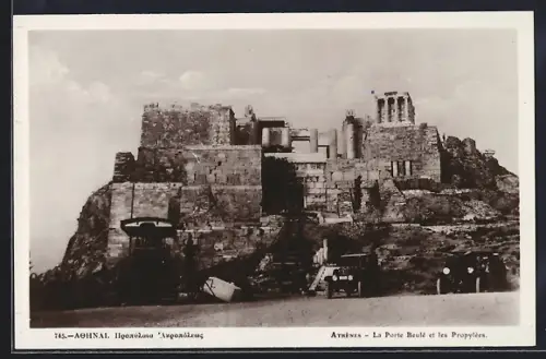 AK Athènes, La Porte Beulé et les Propylées