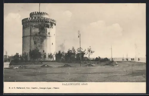 AK Salonique, Vue partielle 1916