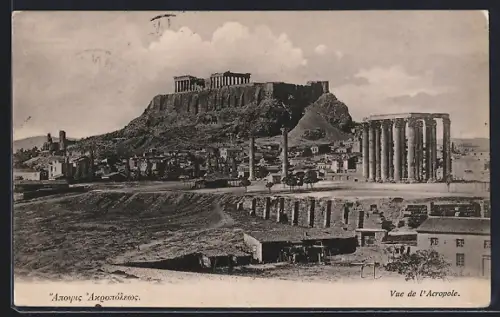 AK Athènes, Vue de l` Acropole