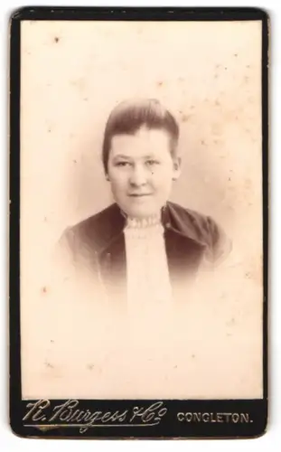 Fotografie T. Burgess, Congleton, Portrait einer Dame