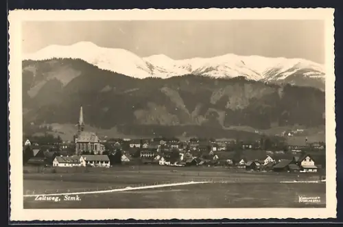 AK Zeltweg /Stmk., Teilansicht mit Kirche