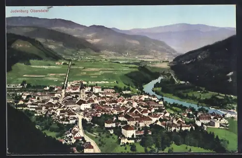 AK Judenburg /Obersteier, Teilansicht mit Strassenpartie