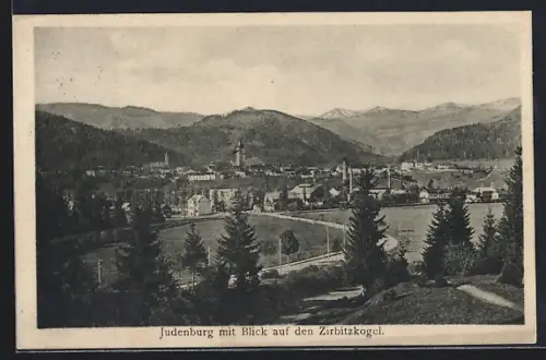 AK Judenburg, Teilansicht mit Blick auf den Zirbitzkogel