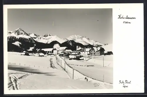 AK Hohentauern, Teilansicht im Schnee