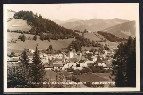 AK Oberzeiring /Stmk., Teilansicht mit Kirche