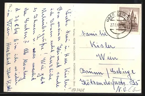 AK Oberzeiring /Stmk., Teilansicht mit Kirche