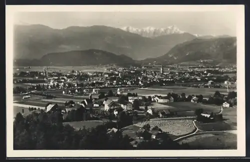 AK Villach, Teilansicht gegen Mangart