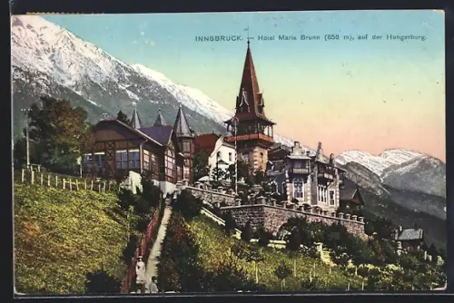 AK Innsbruck, Hotel Maria Brunn auf der Hungerburg