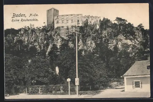 AK Baden /N.-Oe., Ruine Rauhenstein