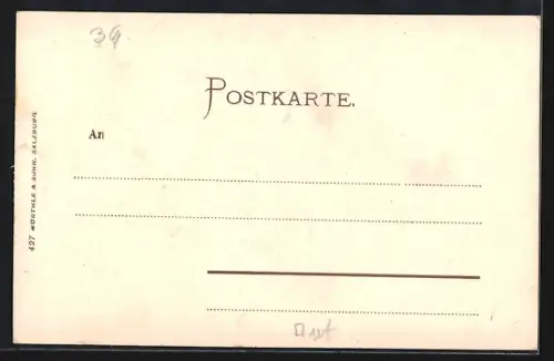 AK Ebensee, Teilansicht mit Bergen