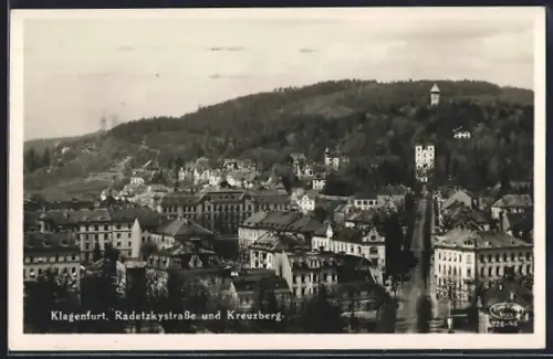 AK Klagenfurt, Radetzkystrasse und Kreuzberg