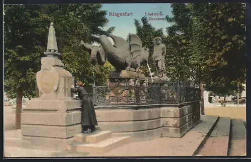 AK Klagenfurt, Lindwurm-Brunnen